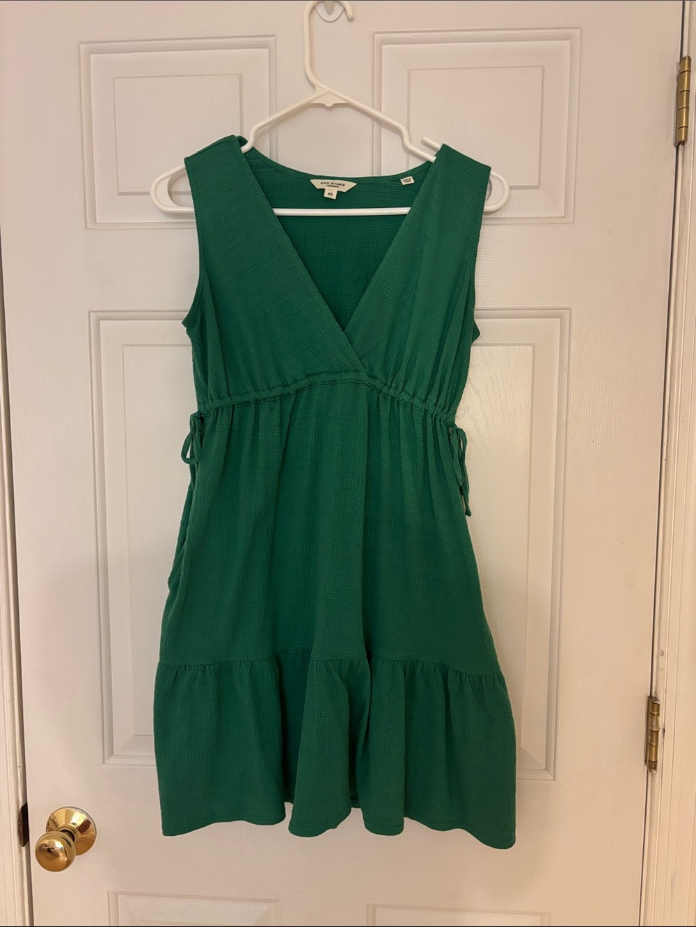 Green V-Neck Summer Dress